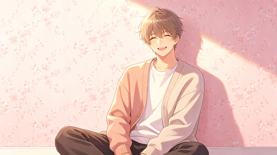 粉色少年