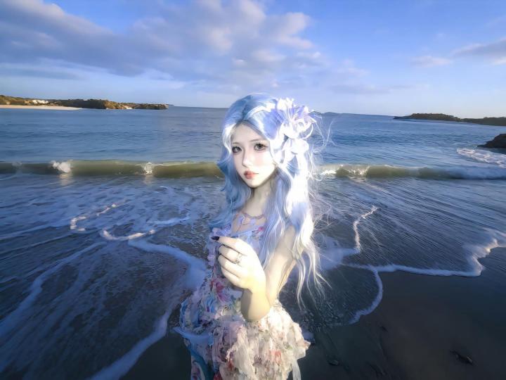 海边美女