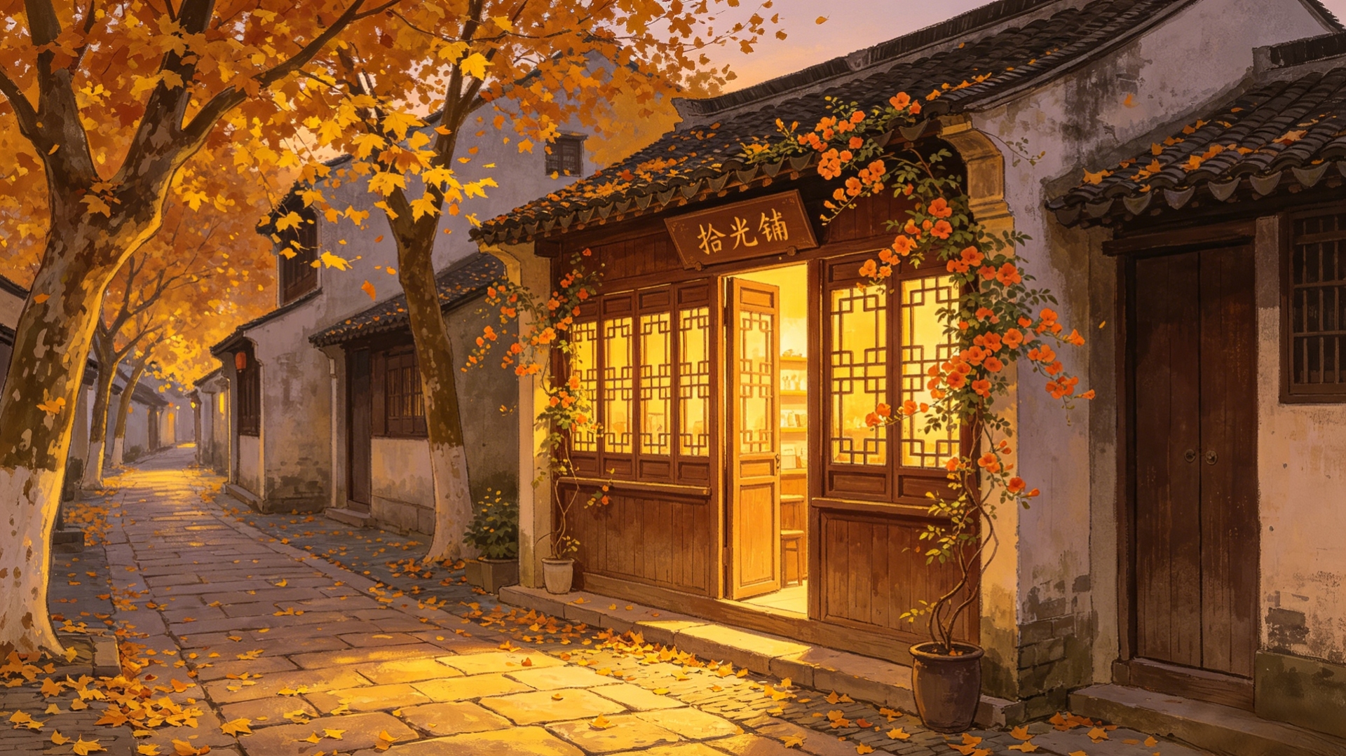 黄昏小巷