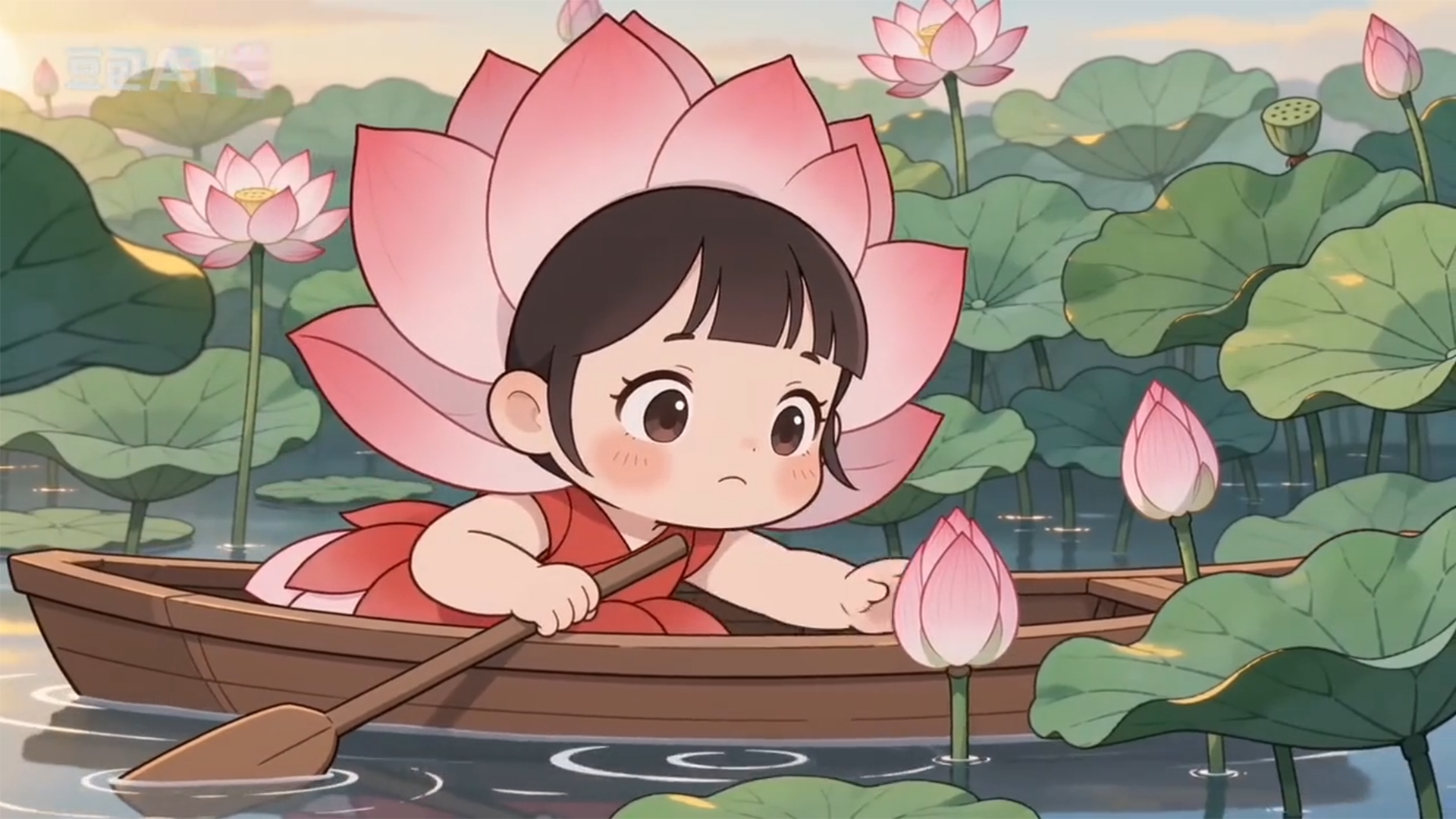 采莲女孩