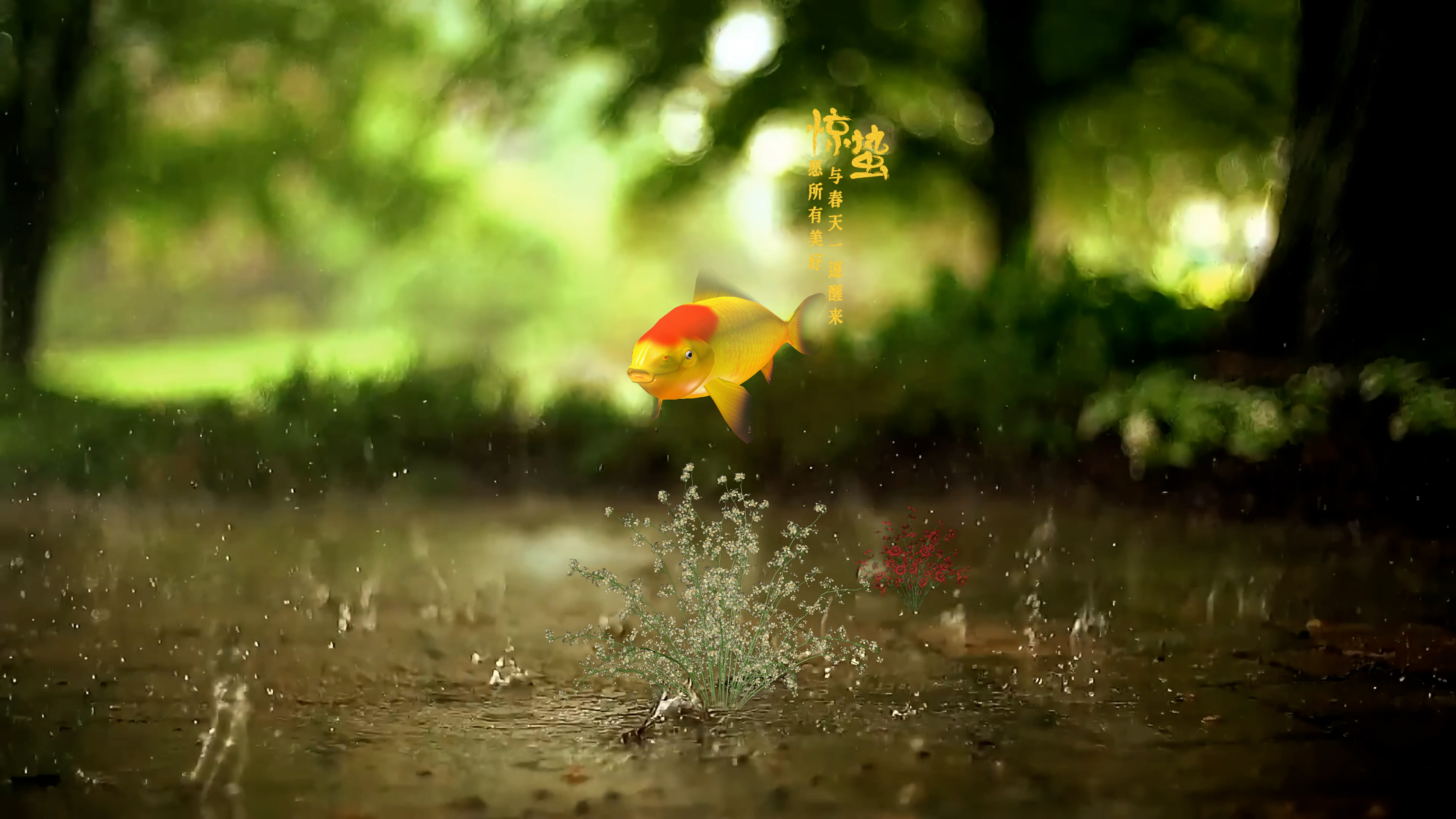 好运锦鲤 惊蛰 4K