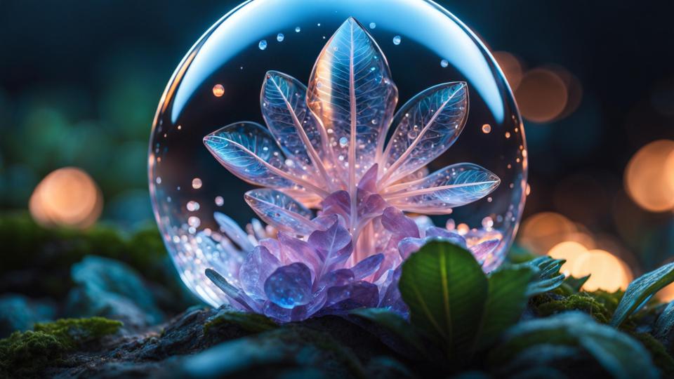 浪漫的水晶花