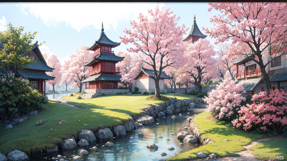 粉色樱花风景