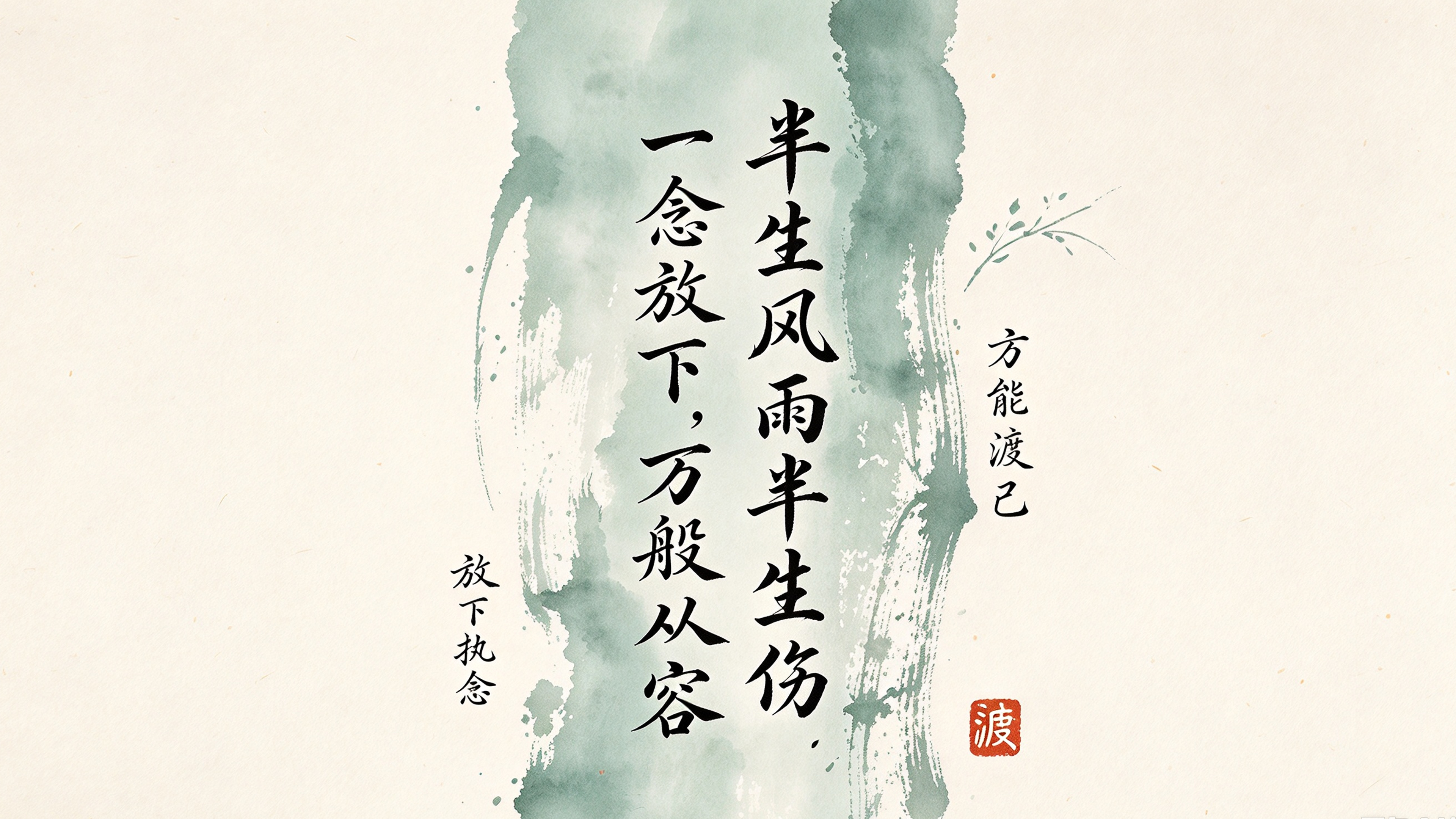 中式水墨书法壁纸