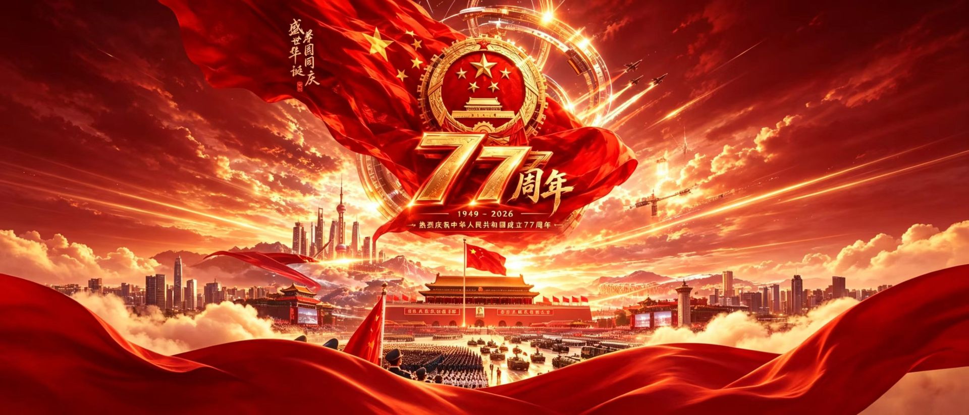 国庆77周年