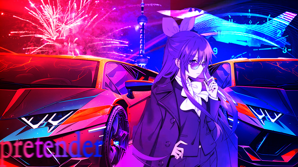 赛博朋克 超跑 夜刀神十香