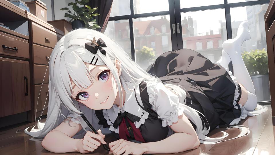 白发美少女