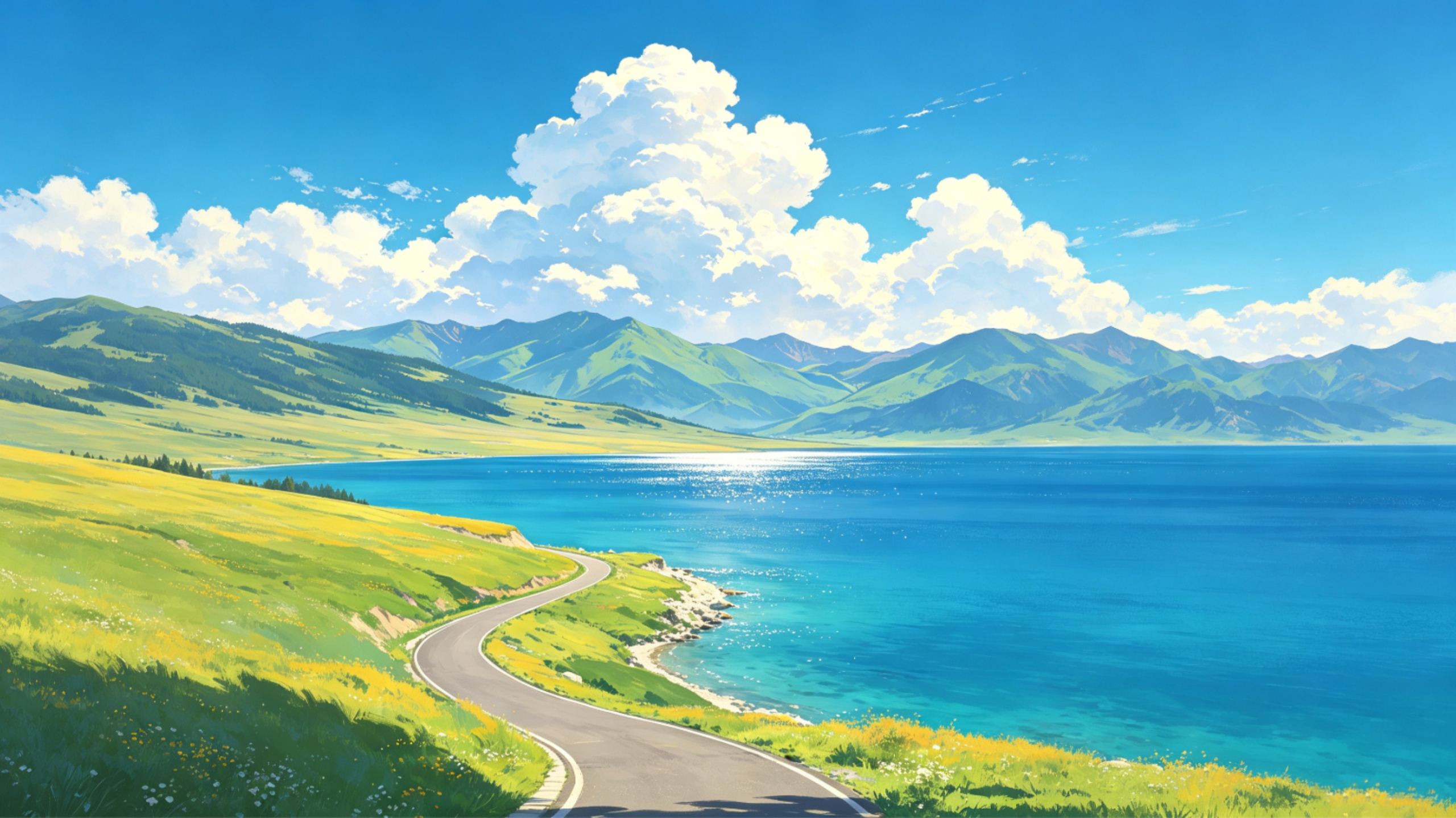 湖岸驰途