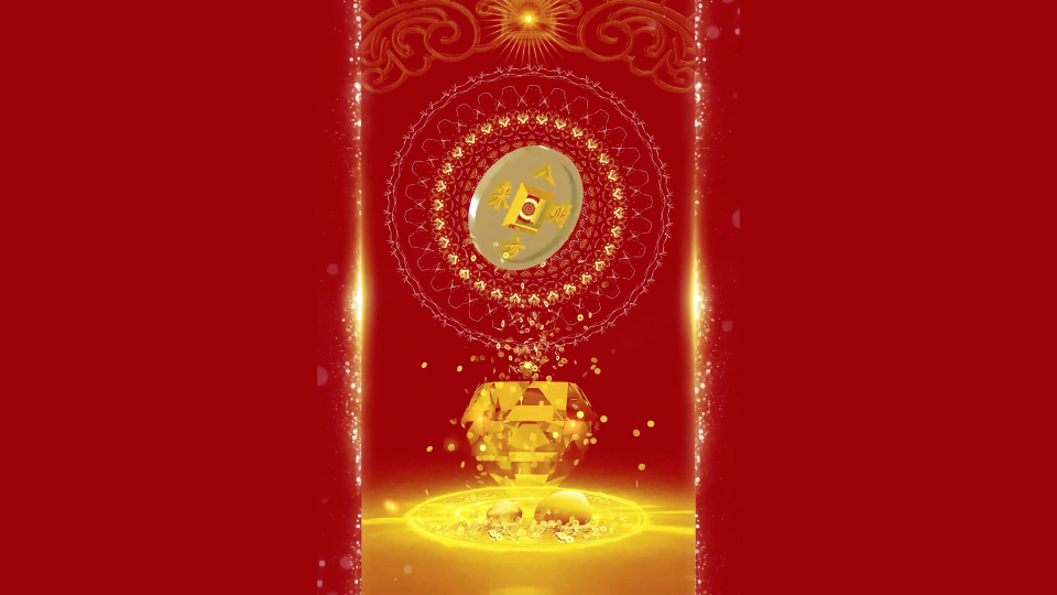 4K吸金阵 八方来财 简约壁纸