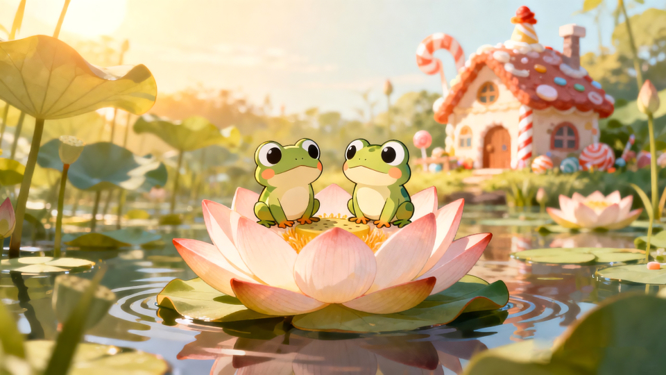 莲间闲趣