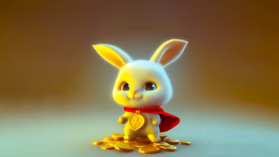 兔年大吉 可爱的萌宠 4K