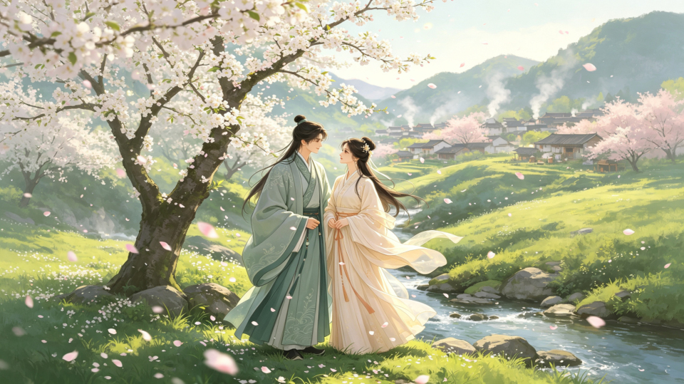 樱溪遇春