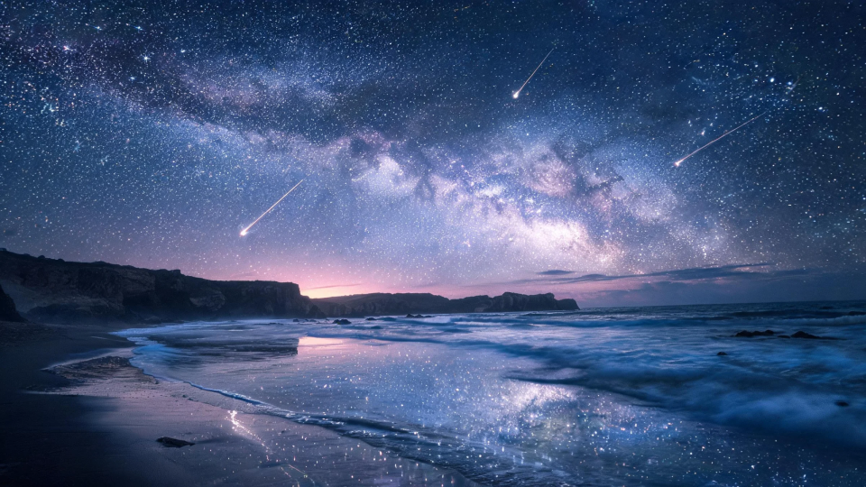 海边星空