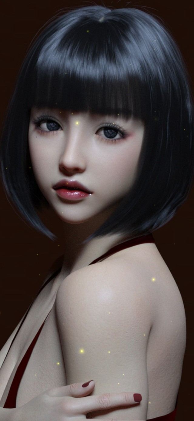 短发气质小姐姐