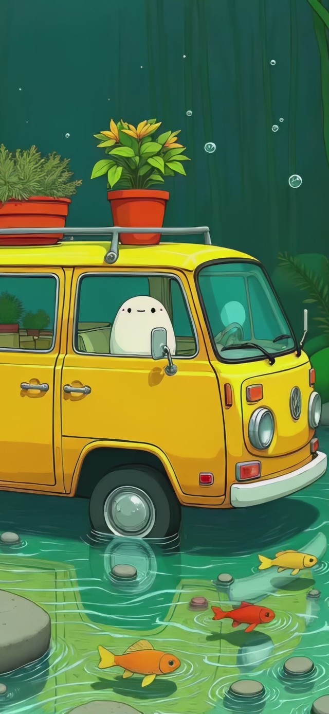 可爱治愈童话海底森林团子