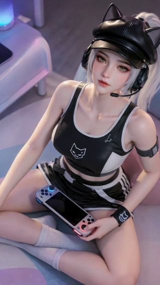 赛博猫耳电竞美少女露娜
