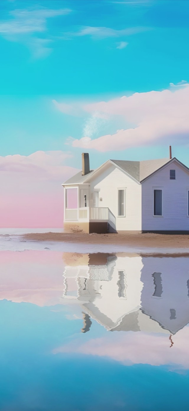 4K唯美海边小屋