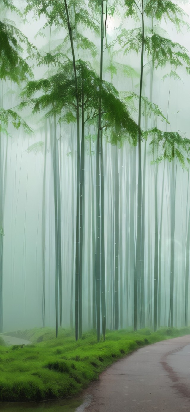 4K护眼竹林