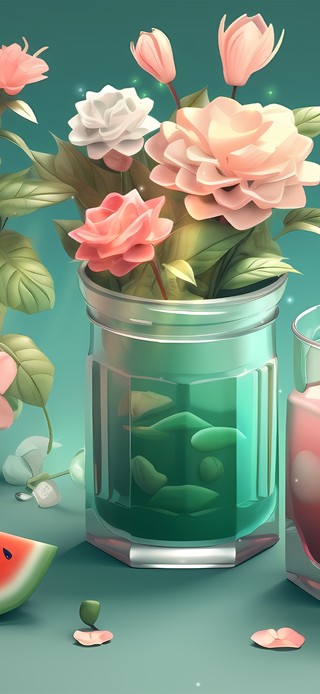 夏天西瓜果汁
