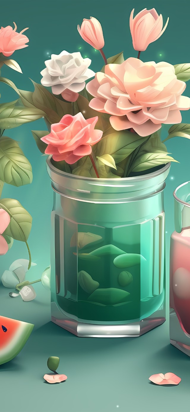 夏天西瓜果汁