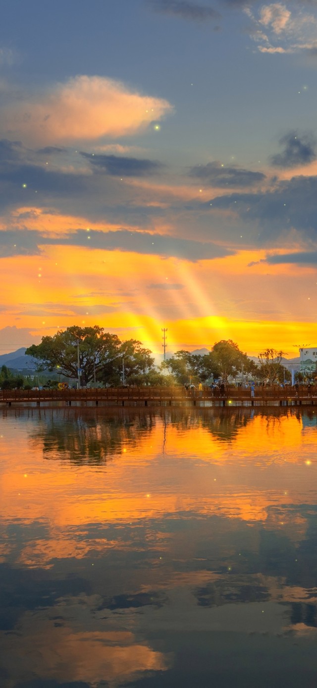 4K唯美治愈小镇日出