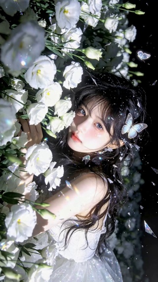 白花秘境中的闪光少女