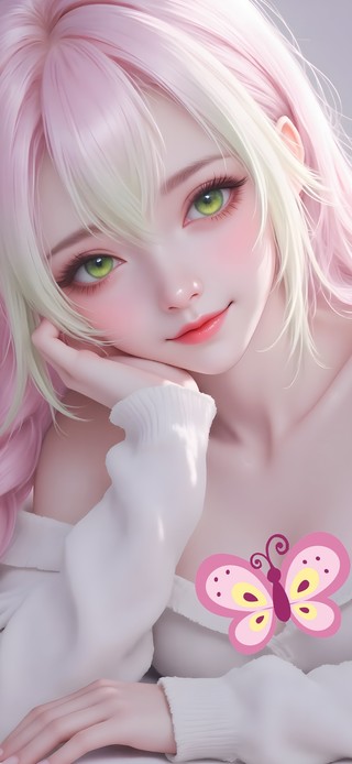 可爱长辫子女孩