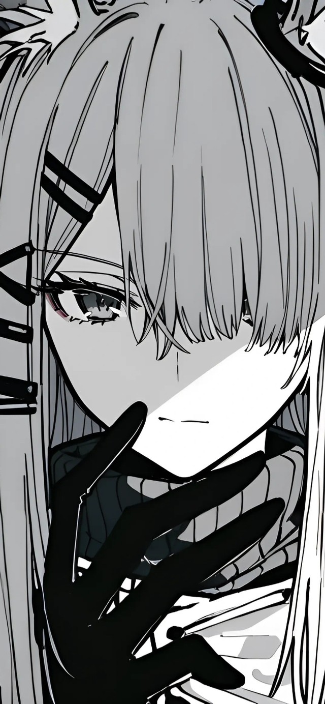 黑白冷漠少女-霜星