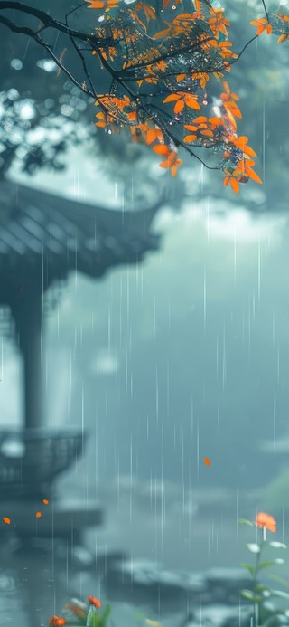 园林秋雨