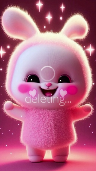 粉色治愈兔