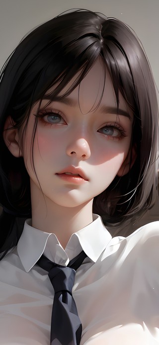 清纯衬衫美少女