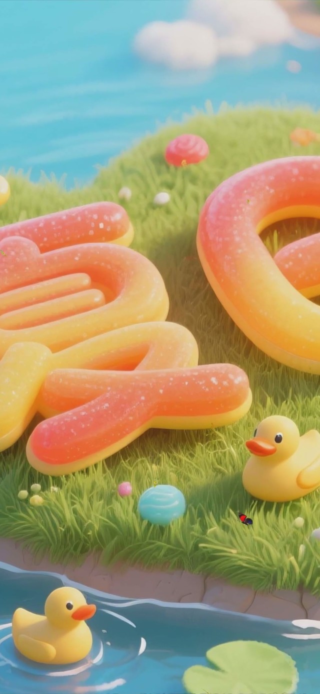 蓝天白云树木河流