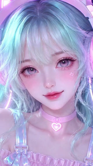 霓虹甜酷少女