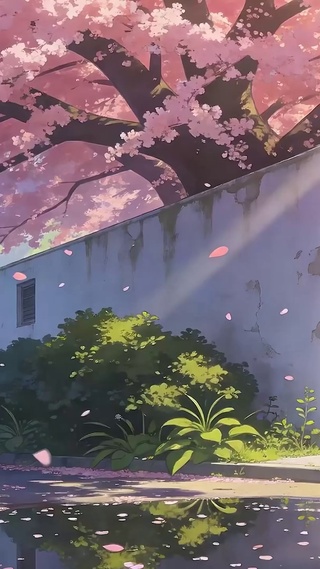 樱花树木