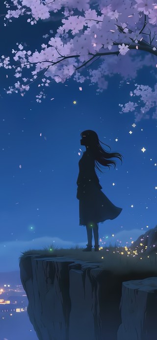 少女与花