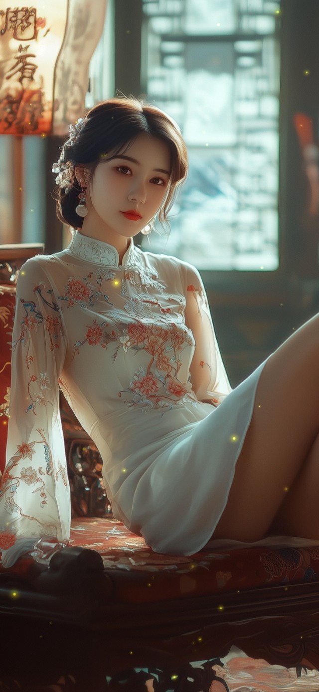 如同风中摇曳的花朵，轻盈而自信