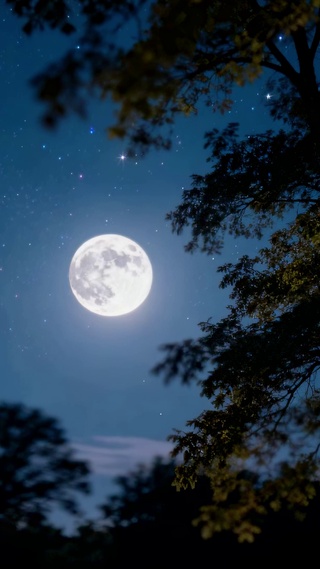 星夜月色