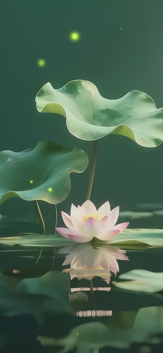 清新荷花