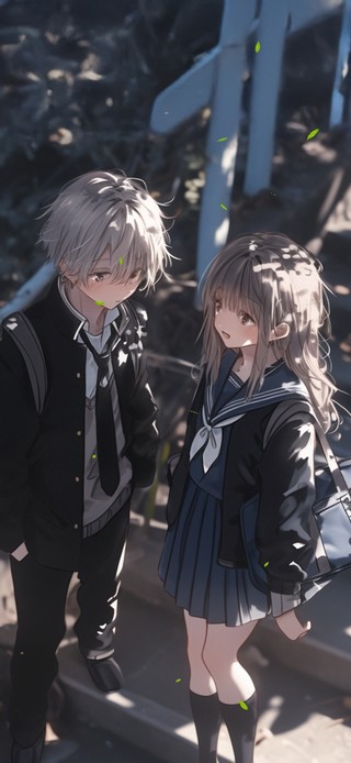 春日楼梯少女