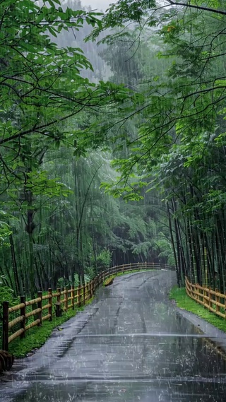 竹林细雨