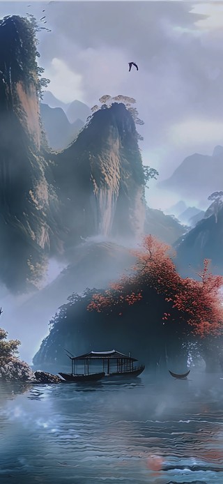 古风治愈山水