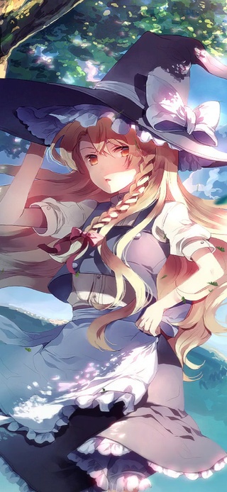 树荫下的少女
