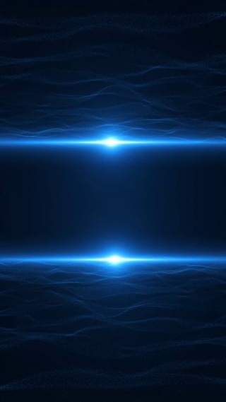 对称蓝色波浪粒子