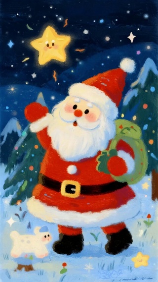 可爱的圣诞老人