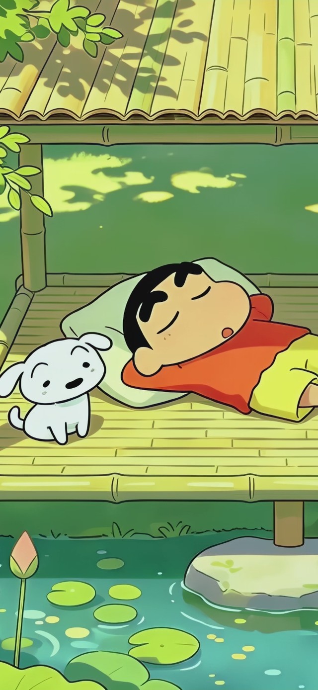 悠闲夏日凉亭蜡笔小新