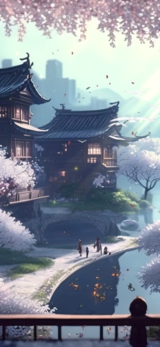 樱花风景