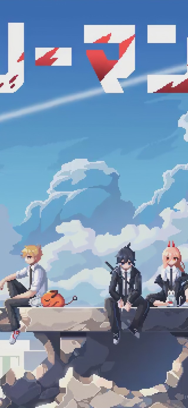 4K像素风电锯人