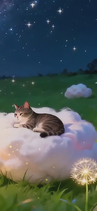 夜晚小猫