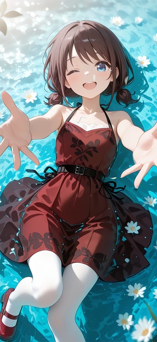 池塘女孩