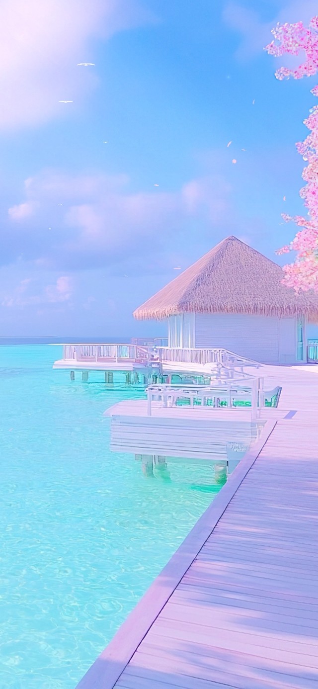 清新马尔代夫海滩